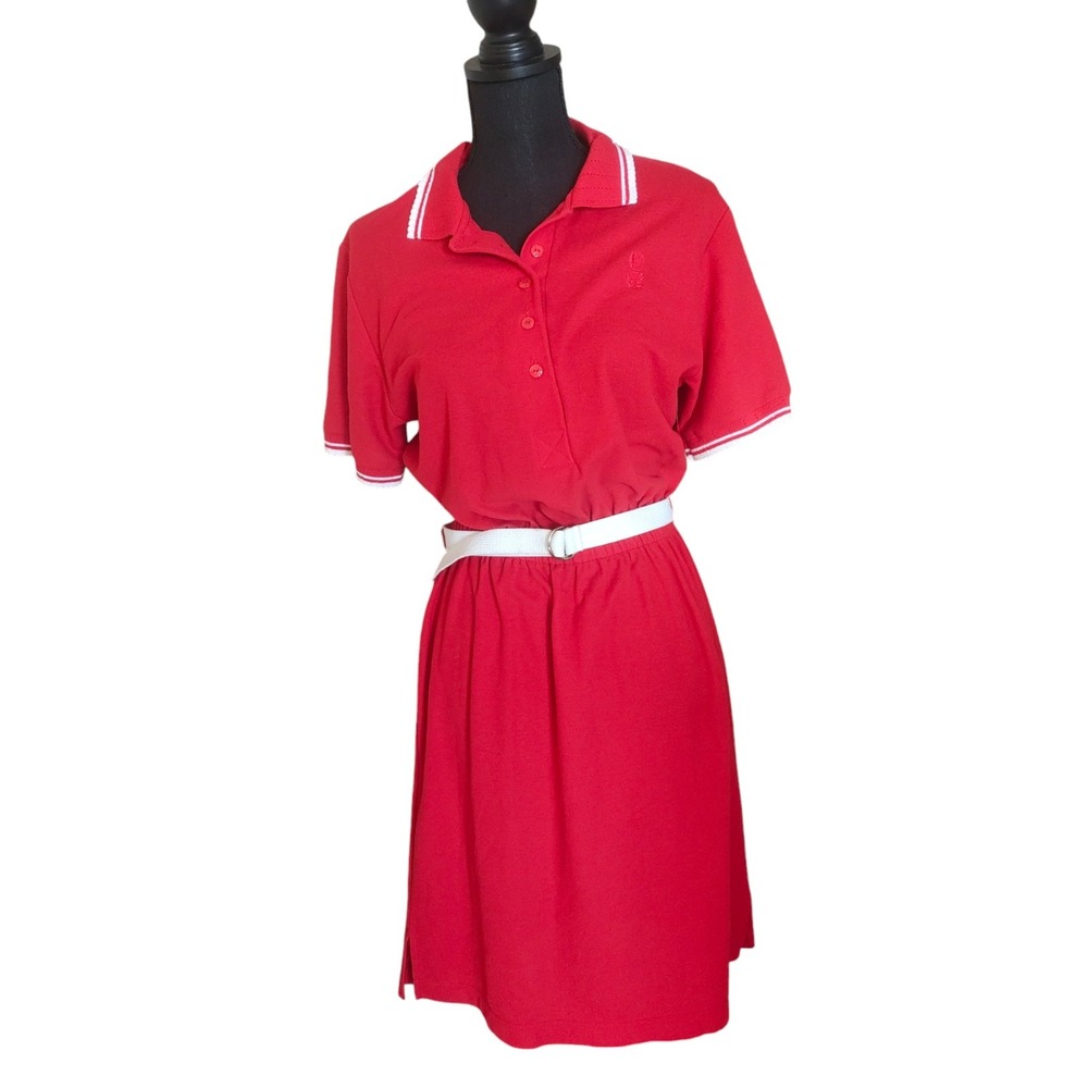 Vintage Jantzen Classics Sweater Polo Dress 80/90s